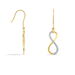 Boucles D'oreilles Pendantes Infino Or Jaune Diamant - Boucles d'oreilles pendantes Femme | Histoire d’Or