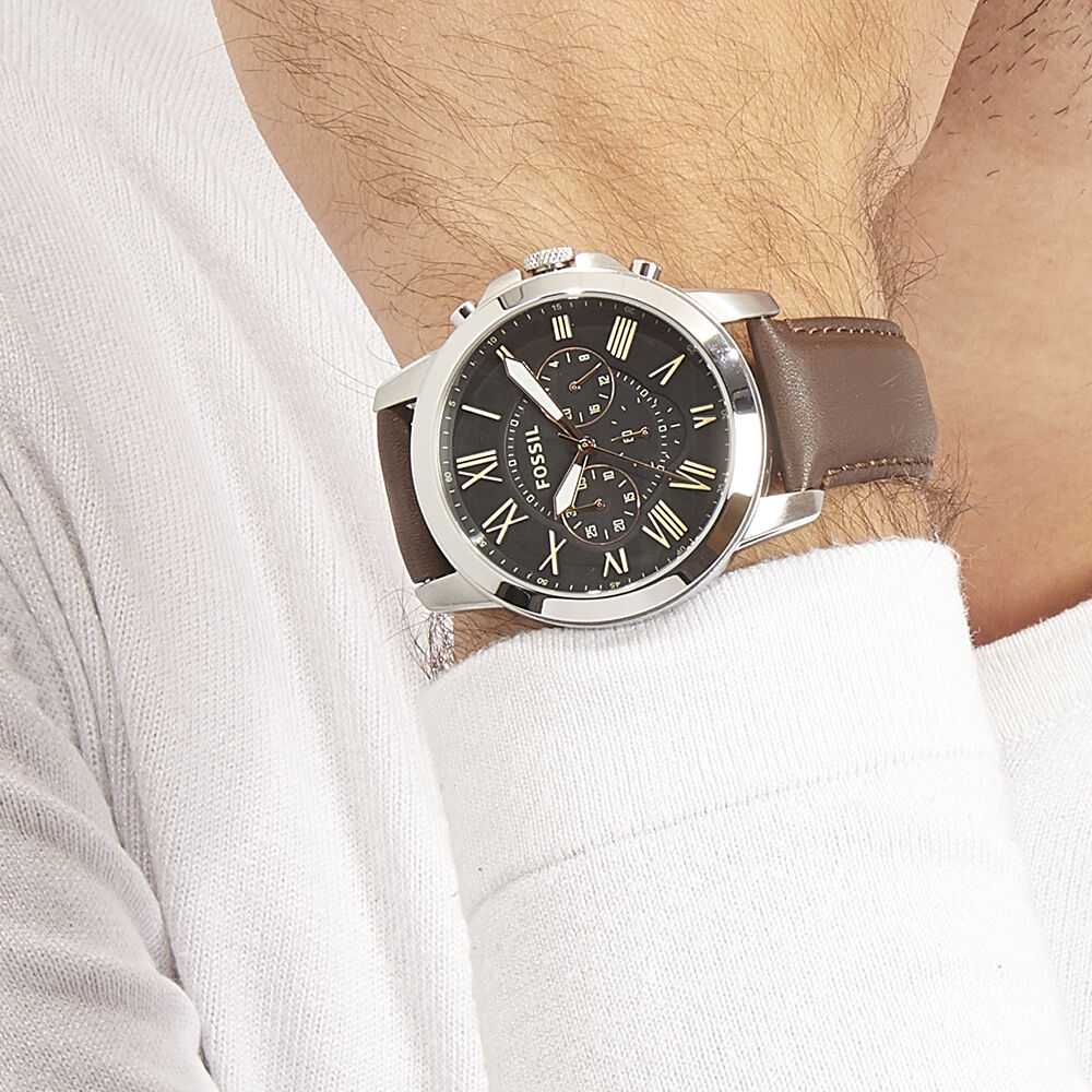 Montres Fossil FS4813IE Acier Boucle Ardillon Blanc Ronde - HIMHB1N9210 •  Histoire d'Or