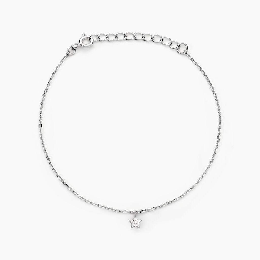 Bracelet Saya Argent Blanc Oxyde De Zirconium - Bracelets Femme | Histoire d&rsquo;Or