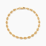 Bracelet Dami Maille Grain De Cafe Or Jaune - Bracelets cha&icirc;ne Femme | Histoire d&rsquo;Or