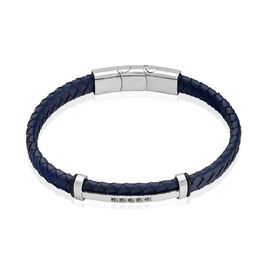 Bracelet Acier Blanc Moris Oxyde De Zirconium - Bracelets fantaisie Homme | Histoire d’Or