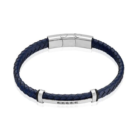 Bracelet Acier Blanc Moris Oxyde De Zirconium - Bracelets fantaisie Homme | Histoire d’Or