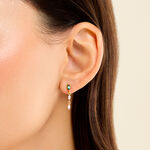 Boucles D'Oreilles Pendantes Amazone Plaqu&eacute; Or Jaune Oxyde De Zirconium - Boucles d'oreilles empierr&eacute;es Femme | Histoire d&rsquo;Or