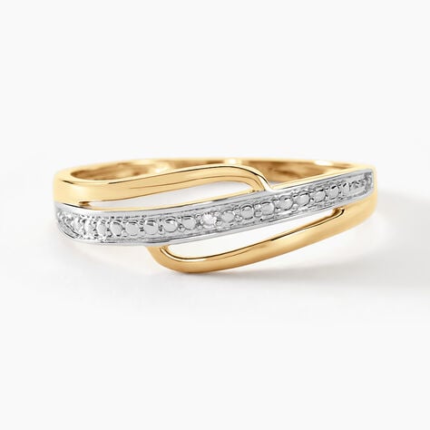 Bague Solena Or Jaune Diamant - Bagues avec pierre Femme | Histoire d’Or