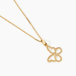 Pendentif Jaima Papillon Diamante Or Jaune - Pendentifs Famille | Histoire d&rsquo;Or
