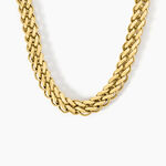 Collier Dafnie Acier Jaune - Bijoux sans pierre Femme | Histoire d&rsquo;Or