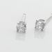 Boucles D'oreilles Puces Aphrodite Or Blanc Diamant - Clous d'oreilles Famille | Histoire d’Or