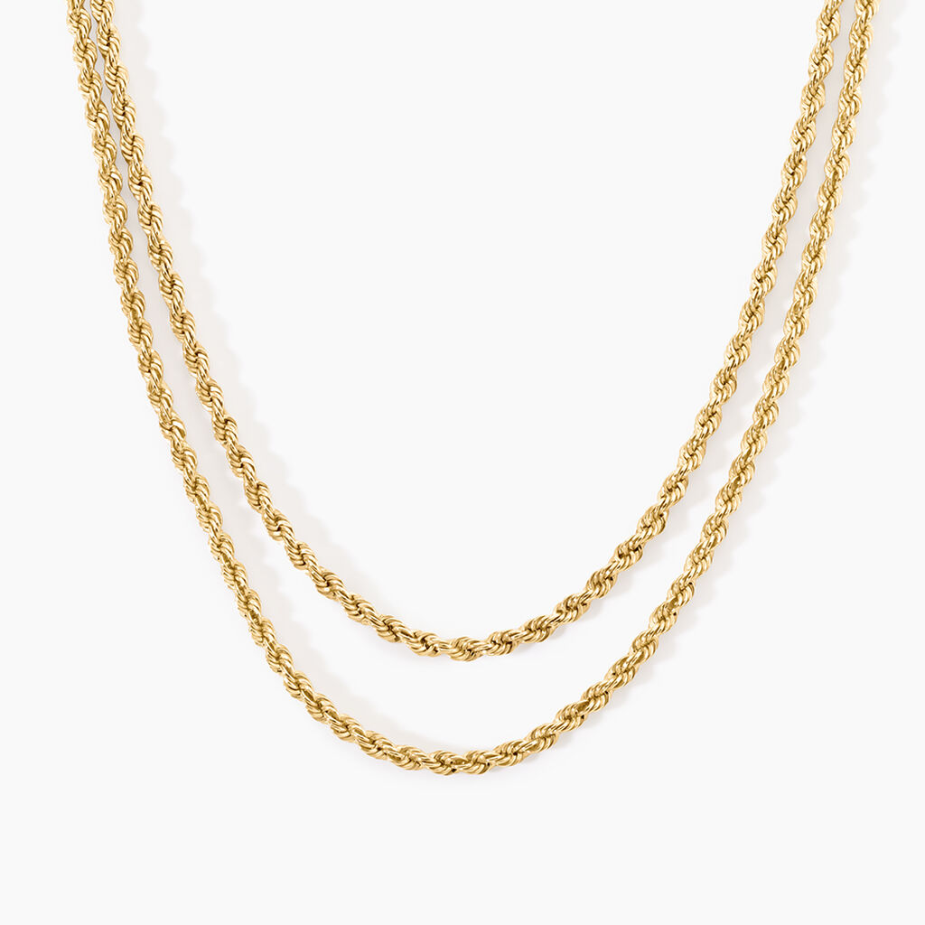 Collier Cordelia Argent Dor&eacute; A L'Or 750/1000 - Bijoux sans pierre Femme | Histoire d&rsquo;Or