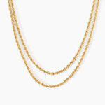 Collier Cordelia Argent Dor&eacute; A L'Or 750/1000 - Bijoux sans pierre Femme | Histoire d&rsquo;Or