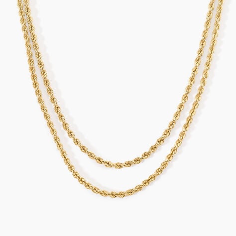 Collier Cordelia Argent Dor&eacute; A L'Or 750/1000 - Bijoux sans pierre Femme | Histoire d&rsquo;Or