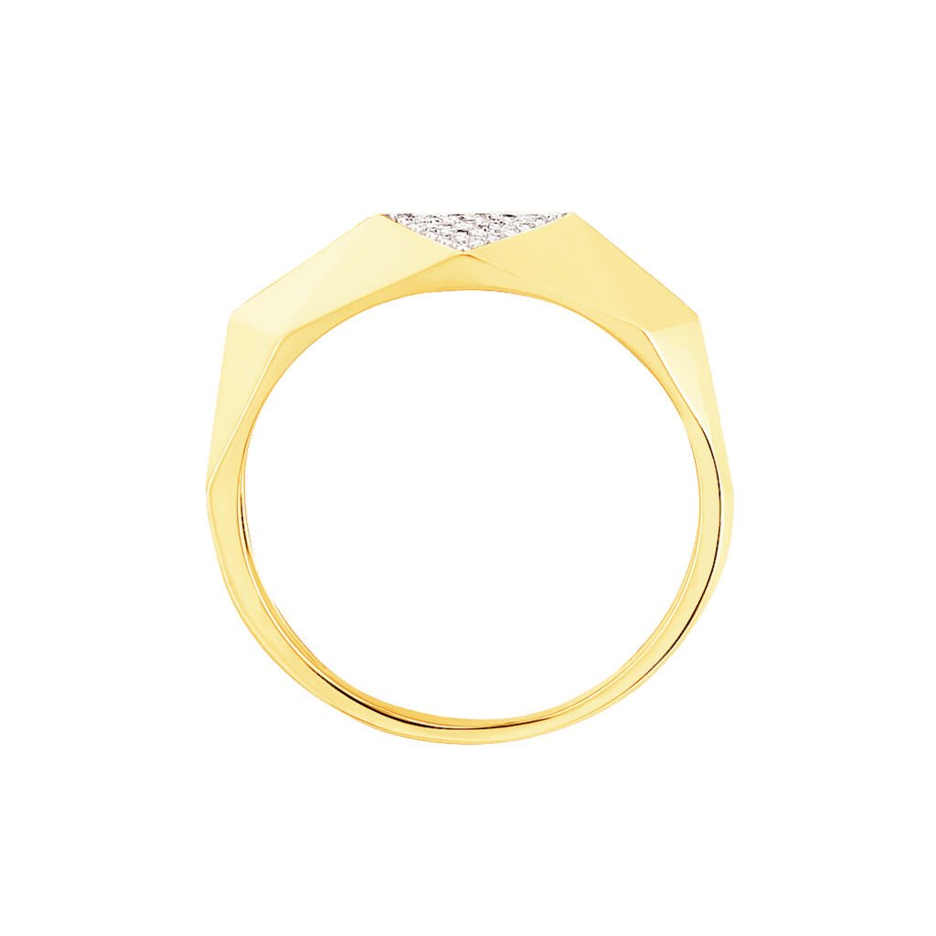 Bague Lizia Or Jaune Diamant - Bagues avec pierre Femme | Histoire d&rsquo;Or