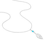 Collier Grethel Argent Blanc Turquoise - Colliers fantaisie Femme | Histoire d&rsquo;Or