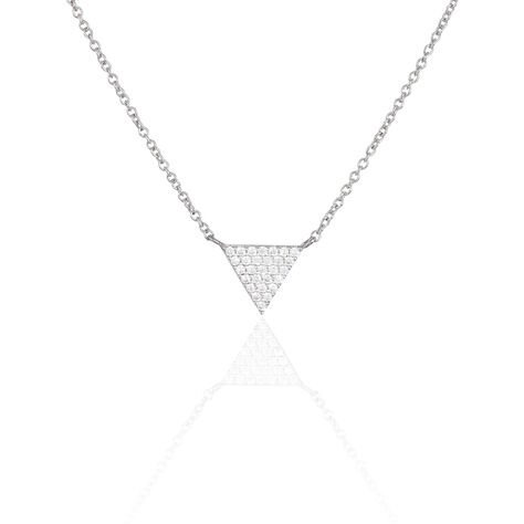 Collier Brendana Argent Blanc Oxyde De Zirconium - Colliers fantaisie Femme | Histoire d&rsquo;Or