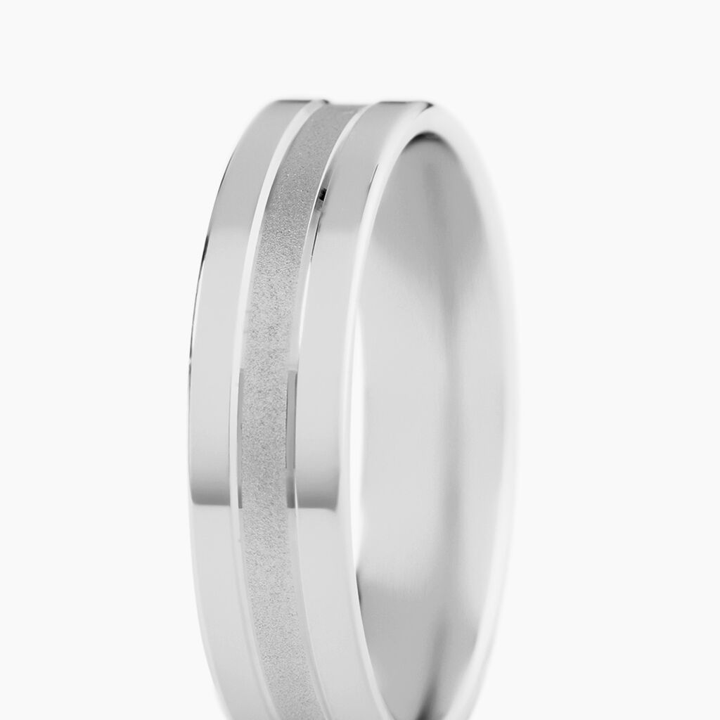 Alliance Isidro Ruban Sable Or Blanc - Alliances Unisex | Histoire d&rsquo;Or