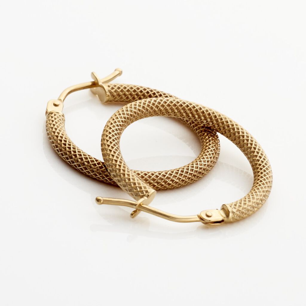 Créoles Ulrica Or Jaune - Boucles d'oreilles créoles Femme | Histoire d’Or