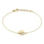 Bracelet Plaqu&eacute; Or Jaune Simao Oxydes De Zirconium - Bracelets Femme | Histoire d&rsquo;Or