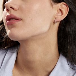 Créoles Verania Or Blanc - Boucles d'oreilles créoles Femme | Histoire d’Or