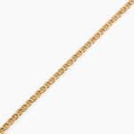 Bracelet Capucin Or Jaune Maille Marine Plate - Bracelets cha&icirc;ne Femme | Histoire d&rsquo;Or