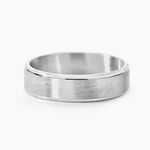 Alliance Sudem Ruban Plat Argent Blanc - Alliances Famille | Histoire d&rsquo;Or