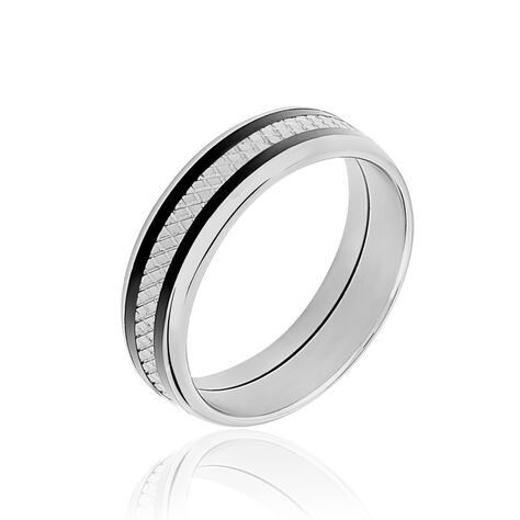 Bague Jonc Maewen Acier Blanc - Bagues fantaisie Homme | Histoire d’Or