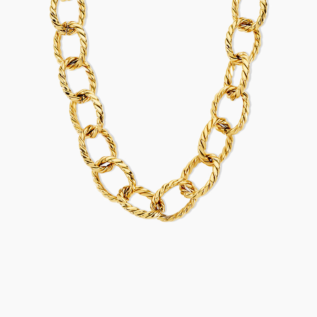 Chaine Fauve Acier Jaune - Chaines Femme | Histoire d&rsquo;Or