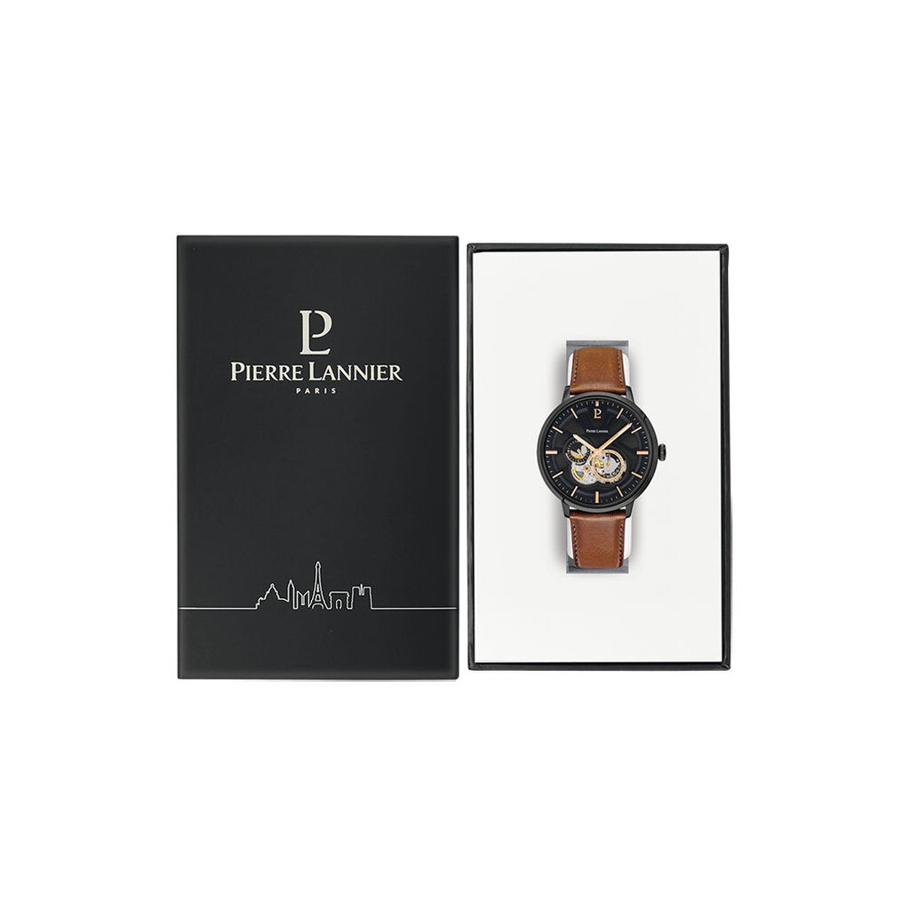 Montre Pierre Lannier Trio Noir - Montres Homme | Histoire d’Or