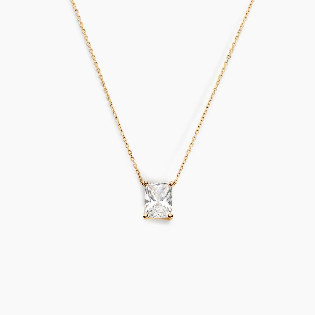 Collier Gatsby Or Jaune Oxyde De Zirconium - Colliers Femme | Histoire d’Or
