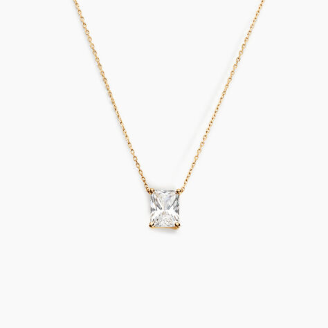 Collier Gatsby Or Jaune Oxyde De Zirconium - Colliers Femme | Histoire d’Or