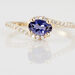 Bague Loriane Or Jaune Iolite Et Oxyde De Zirconium - Bagues solitaires Femme | Histoire d’Or