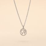 Collier Argent Blanc Colombina - Ras de cou Femme | Histoire d&rsquo;Or