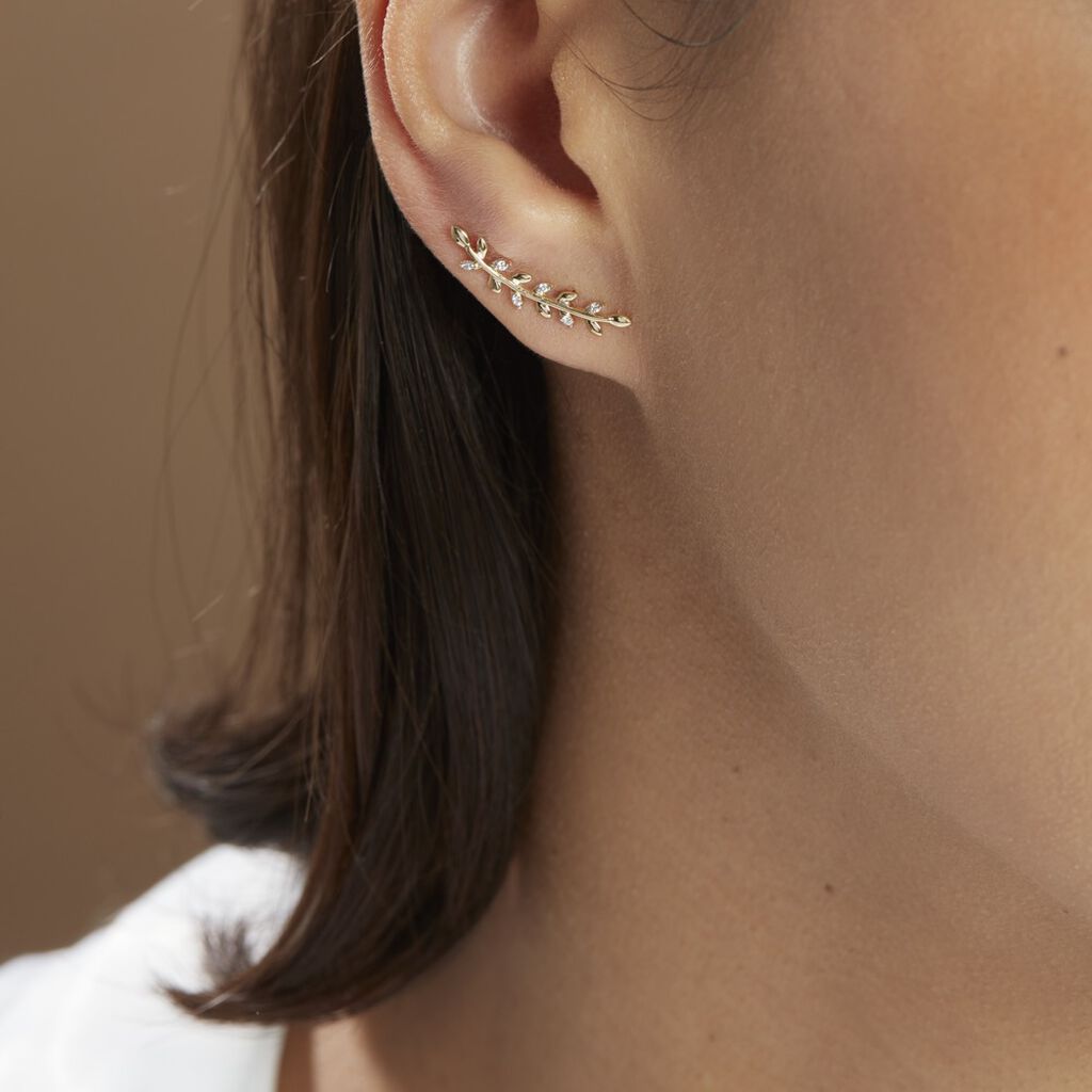 Bijoux D'oreilles Eloiza Or Jaune Oxyde De Zirconium - Ear cuffs Femme | Histoire d’Or