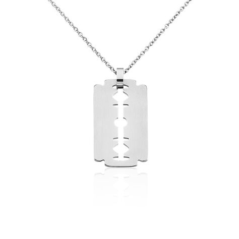Collier Acier Blanc Isaac - Colliers fantaisie Homme | Histoire d’Or