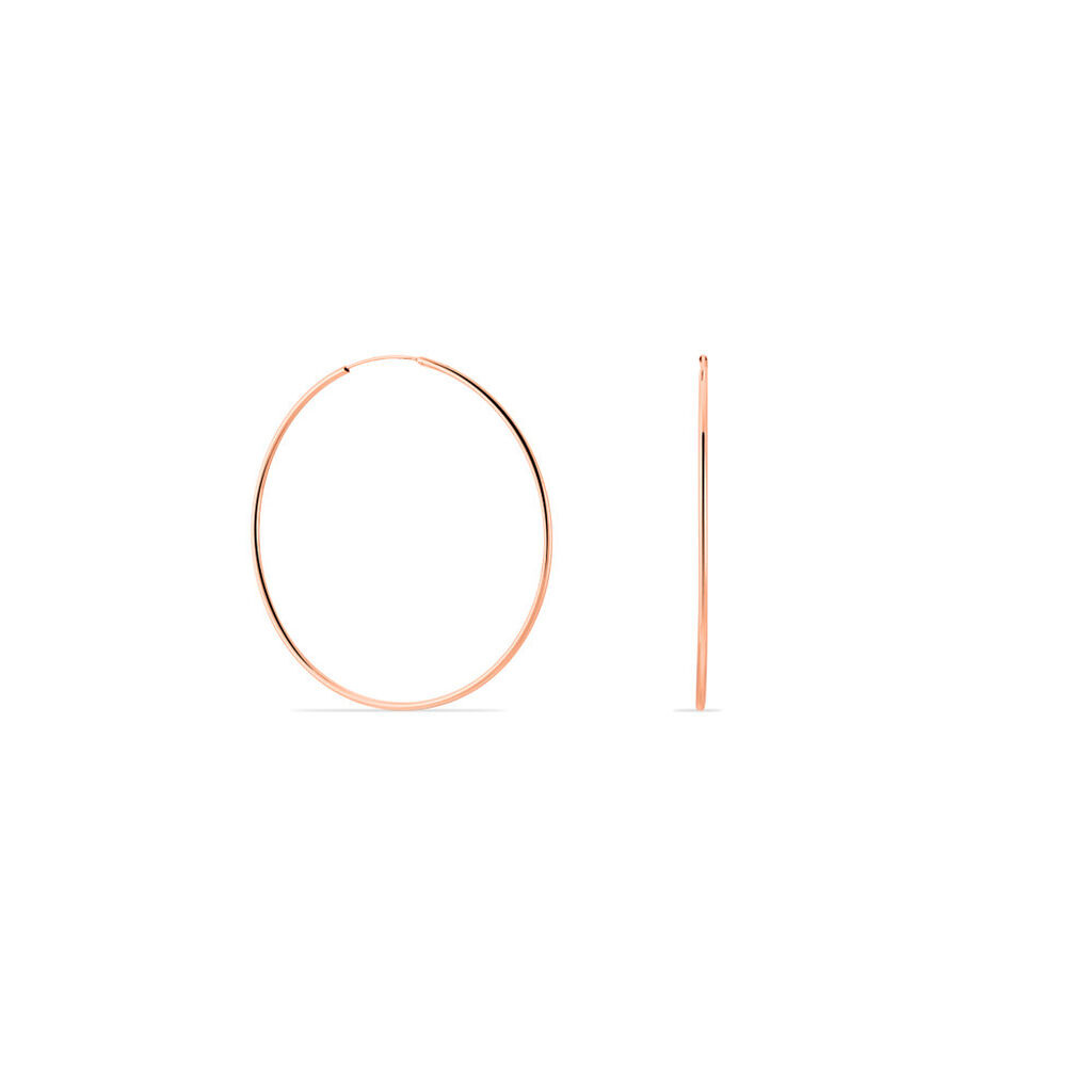 Cr&eacute;oles Argent Rose Olympia - Boucles d'oreilles cr&eacute;oles Femme | Histoire d&rsquo;Or