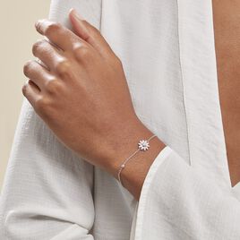 Bracelet Ambrose Argent Bicolore Oxyde De Zirconium - Bracelets fantaisie Femme | Histoire d’Or