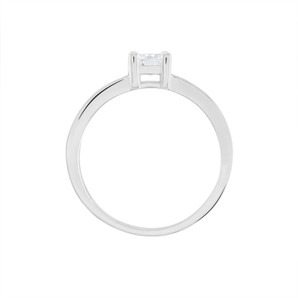 Bague Solitaire Regilla Argent Blanc Oxyde De Zirconium - Bagues solitaires Femme | Histoire d&rsquo;Or