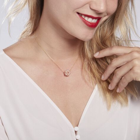 Collier Flocon Or Jaune Perles De Culture - Colliers Femme | Histoire d’Or