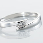 Bague Galya Or Blanc Diamant - Bagues avec pierre Femme | Histoire d&rsquo;Or