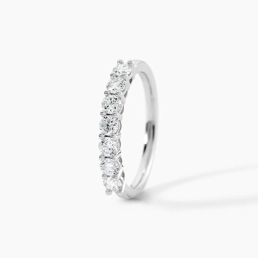 Alliance 2150 Or Blanc Diamant - Alliances 18 carats Femme | Histoire d&rsquo;Or