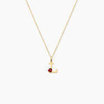 Pendentif Helidie Coccinelle Lettre Or Jaune - Pendentifs Enfant | Histoire d&rsquo;Or
