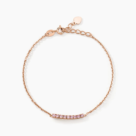 Bracelet Rio Tennis Argent Rose Oxyde De Zirconium - Bracelets Femme | Histoire d’Or