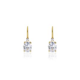 Boucles D'oreilles Plaqué Or Mirzel Oxydes De Zirconium - Boucles d'oreilles fantaisie Femme | Histoire d’Or