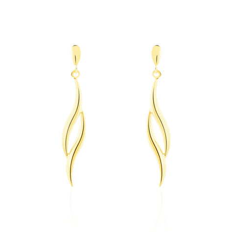 Boucles D'oreilles Pendantes Merone Vagues Or Jaune - Boucles d'oreilles pendantes Femme | Histoire d’Or