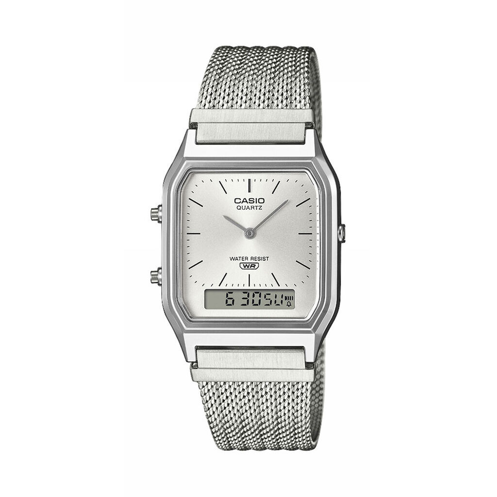Montre Casio Collection Aq230 Argent&eacute; - Montres Unisex | Histoire d&rsquo;Or