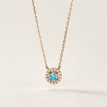 Collier Plaqu&eacute; Or Radbod Pierre Artificielle Oxydes De Zirconium - Colliers Femme | Histoire d&rsquo;Or