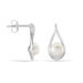Boucles D'oreilles Pendantes Loren Argent Blanc Perle De Culture - Boucles d'oreilles fantaisie Femme | Histoire d’Or