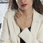 Bague Eva Or Blanc Topaze Et Diamant - Bagues solitaires Femme | Histoire d&rsquo;Or