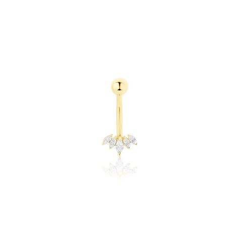 Piercing Darby Or Jaune Oxyde De Zirconium - Bijoux Femme | Histoire d’Or