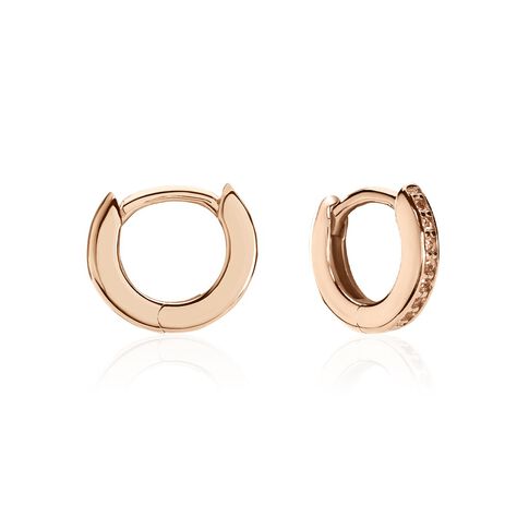 Créoles Rio Argent Blanc Oxyde De Zirconium - Boucles d'oreilles créoles Femme | Histoire d’Or