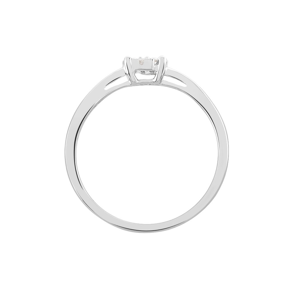 Bague Or Blanc Adeline Diamants - Bagues avec pierre Femme | Histoire d’Or