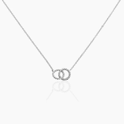 Collier M&eacute;lo&eacute; Argent Blanc - Colliers fantaisie Femme | Histoire d&rsquo;Or